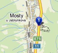 mapa mosty